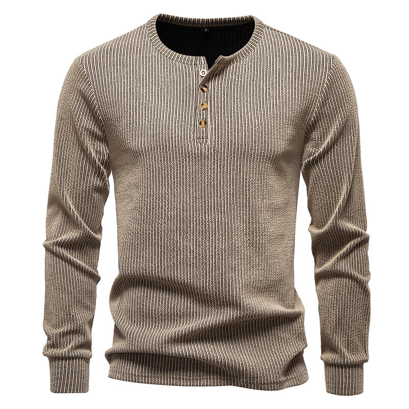 Luciano Romano | Gestreepte Slim Fit Pullover Luxe Edition