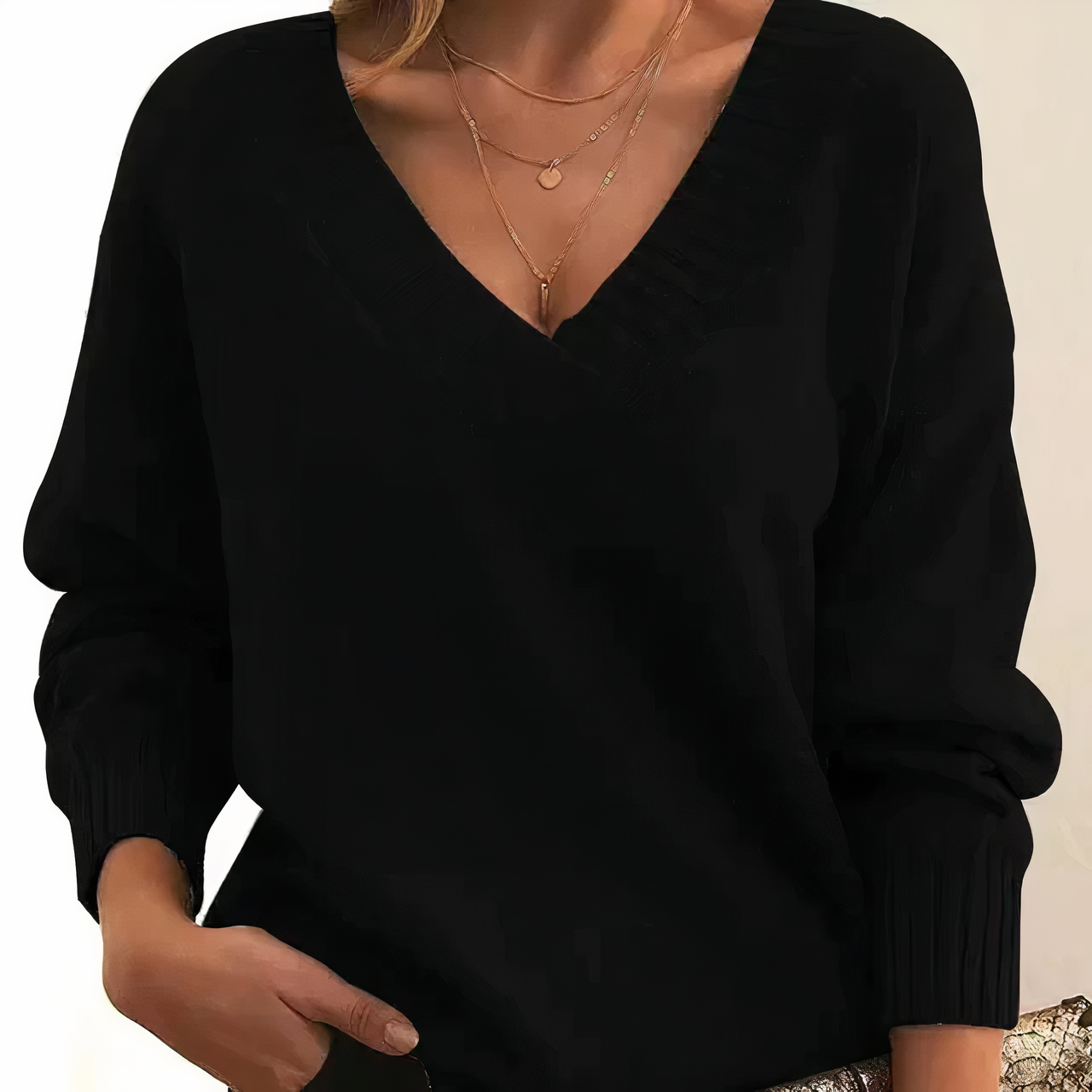 ZAAN Original | Luxe Kasjmier Dames Pullover met V-hals