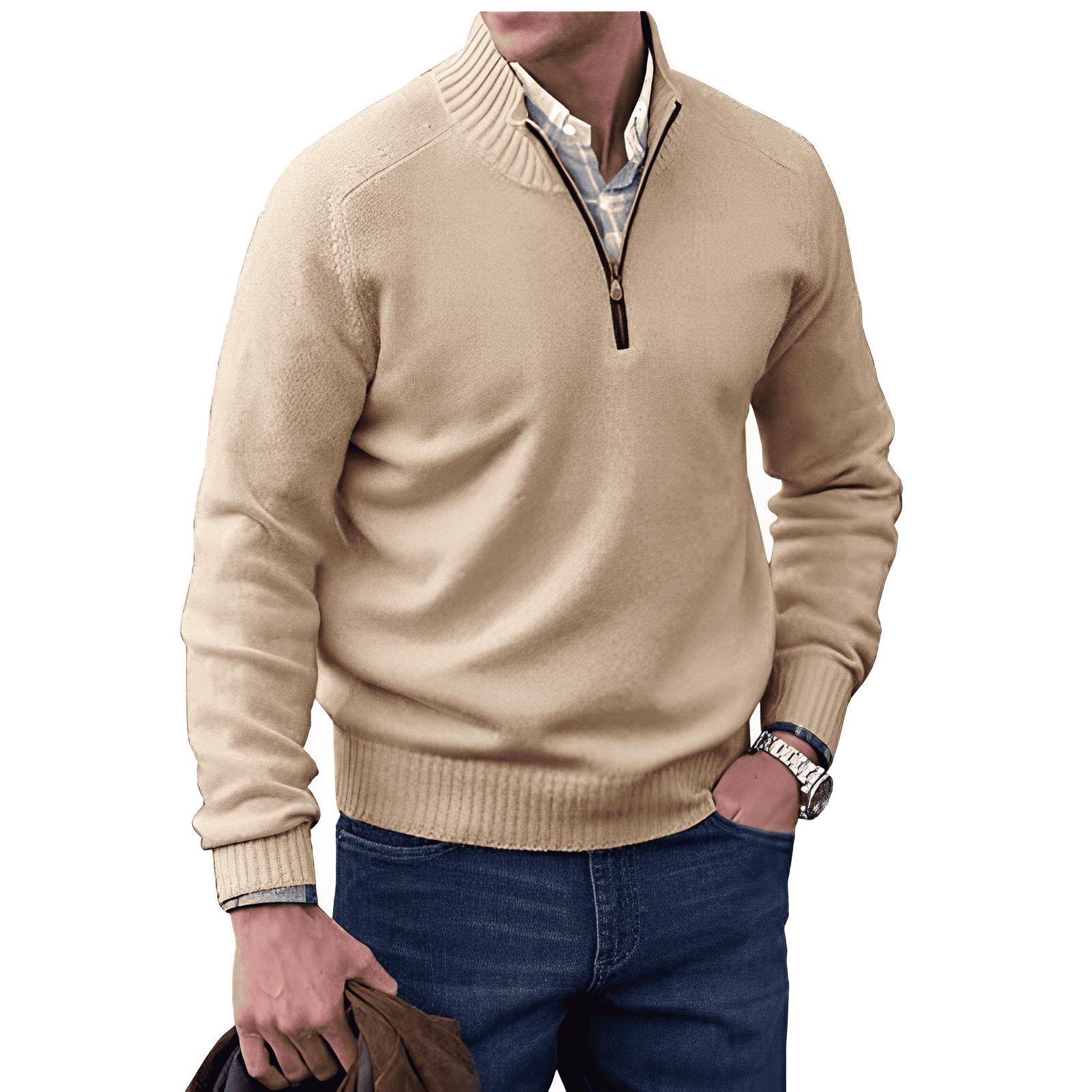 Luxe_Kasjmier_Herenpullover_met_Rits_Bruin.png