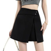 Juliette Varon | Luxe Zwarte Minirok met Ritssluiting