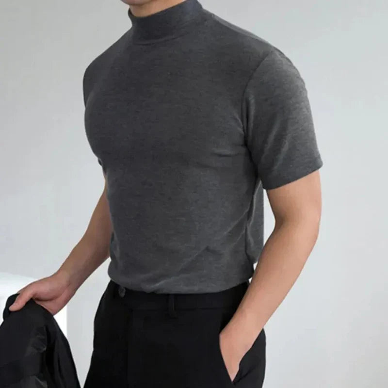 Marko Laurent | Luxe Heren T-shirt met Hoge Hals