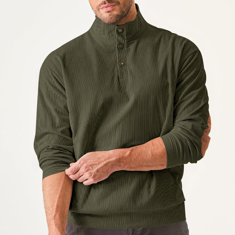 Mason_Ridge_Heren_Rib_Half-Zip_Sweater_Groen_1.jpg