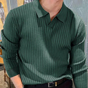 Matteo DeLuca | Luxe Heren Slim Fit Overhemd van Polyesterblend