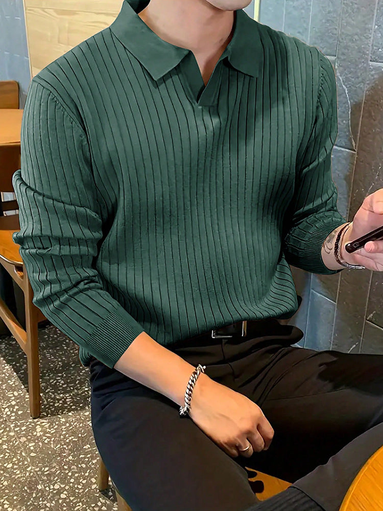 Matteo DeLuca | Luxe Heren Slim Fit Overhemd van Polyesterblend