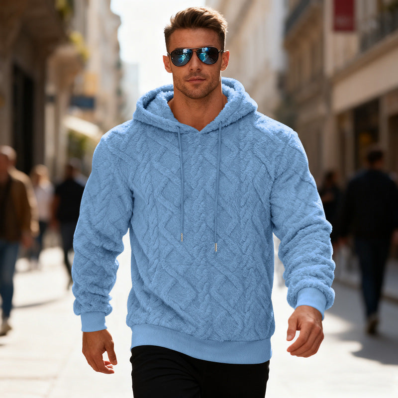 Mike de Jager | Fleece Pullover Sweater – Zwart, Lichtgrijs, Lichtblauw, Abrikoos & Bruin