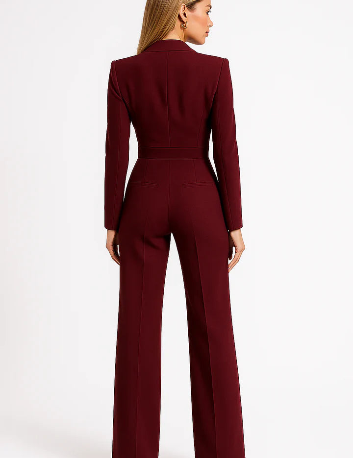 Mireille_Duval_Luxe_Blazer_Jumpsuit_met_V-hals_en_Wide-leg_Pasvorm_achter.webp