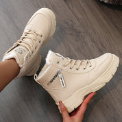 Noa Hansen | Dames winter enkellaarsjes met warme voering en ritssluiting