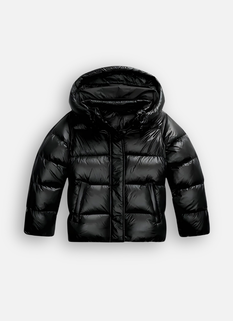 ZAAN Original | Luxe Slim Fit Puffer Jas met Glanzende Afwerking