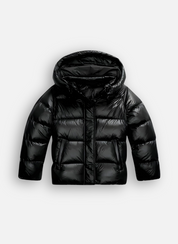 ZAAN Original | Luxe Slim Fit Puffer Jas met Glanzende Afwerking