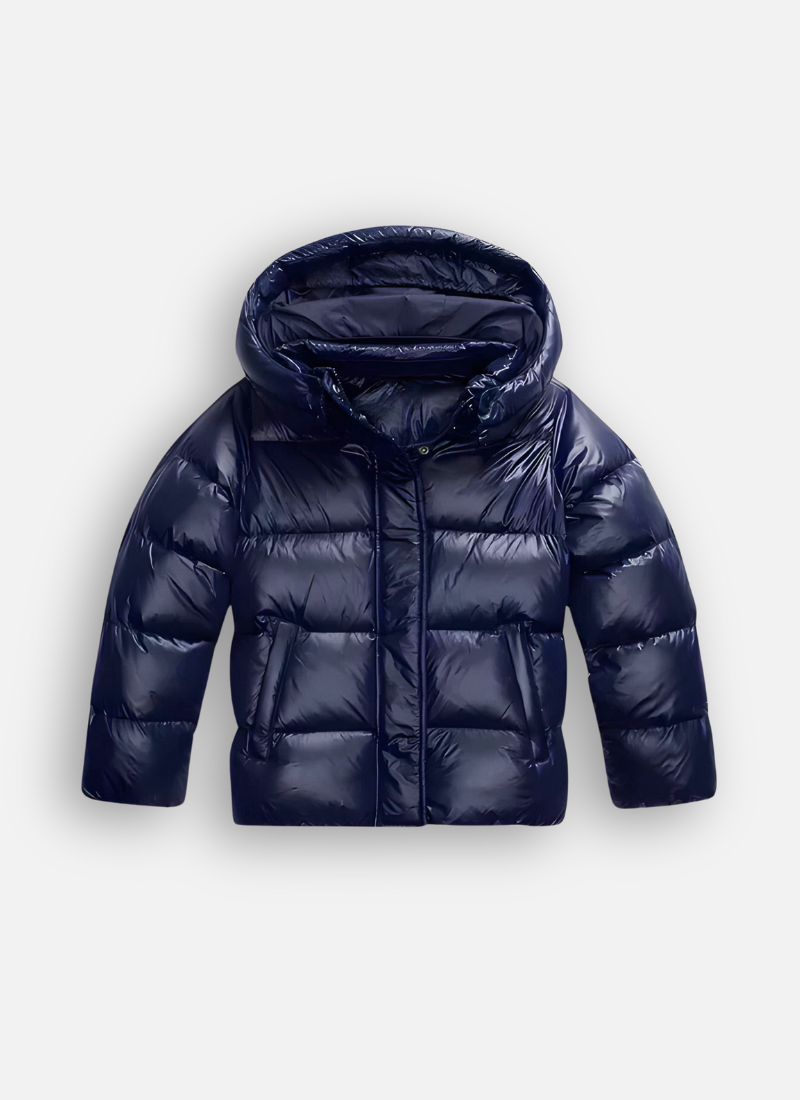 ZAAN Original | Luxe Slim Fit Puffer Jas met Glanzende Afwerking