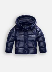 ZAAN Original | Luxe Slim Fit Puffer Jas met Glanzende Afwerking