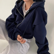 Elena Cortese | Oversized Hoodie met Rits