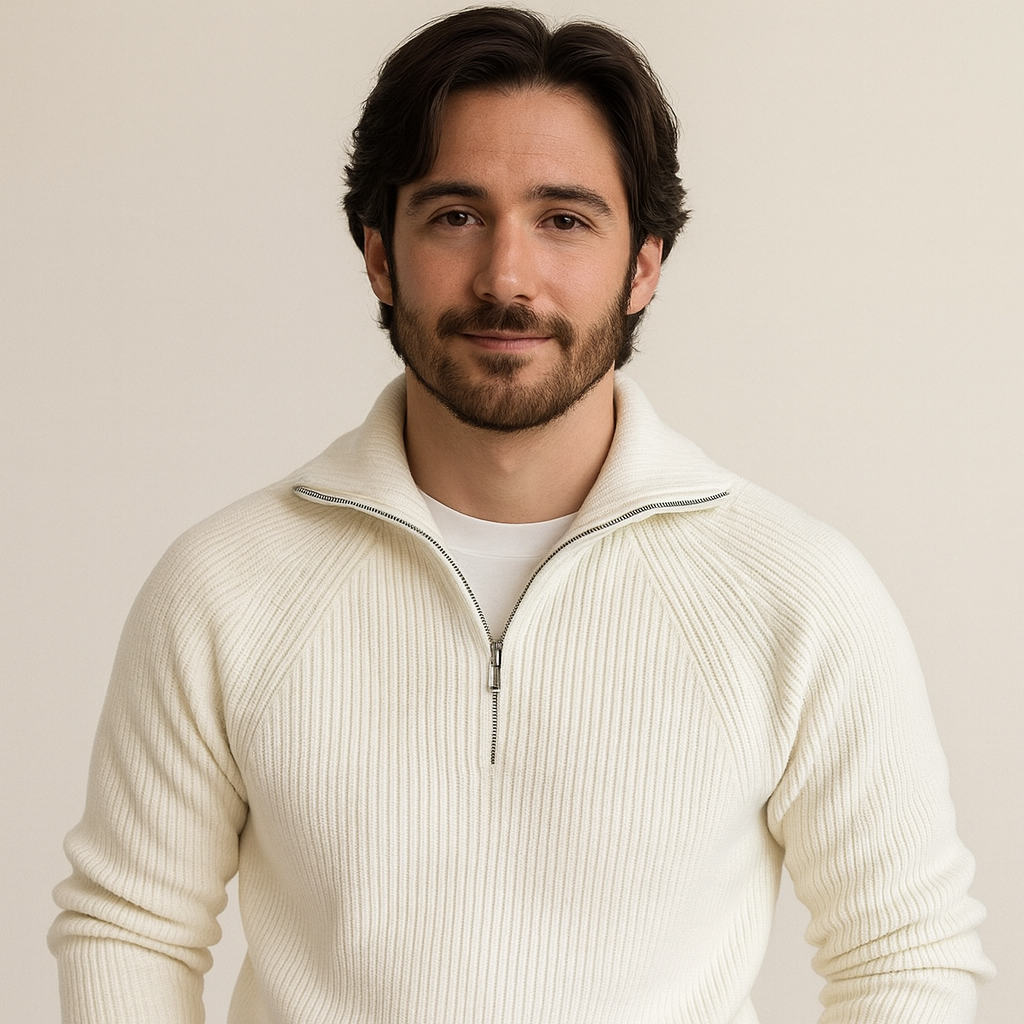 Philippe_Moreau_Luxe_Heren_Trui_met_Quarter-Zip_en_Strepen_Model.png