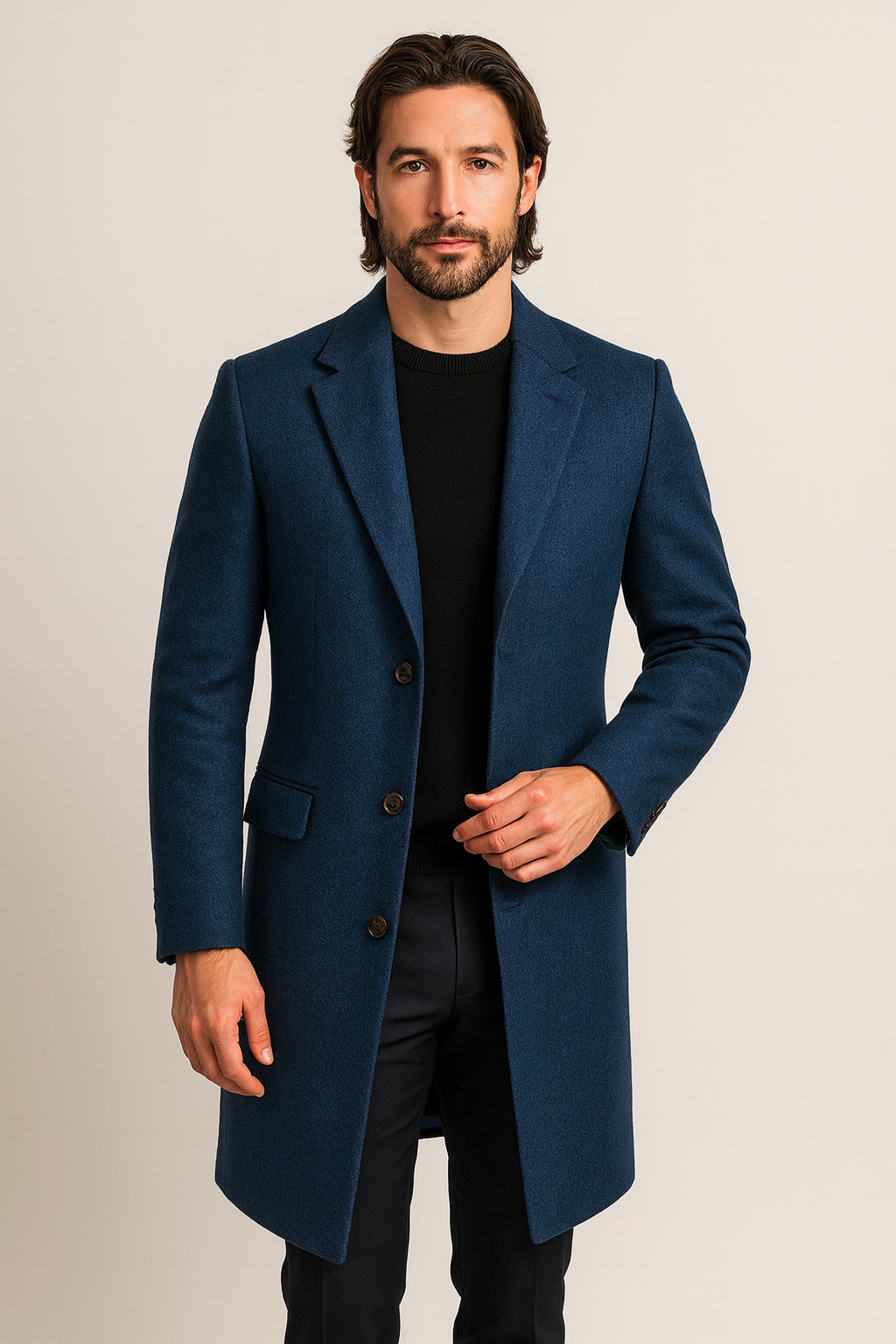 Renji Takahara | Heren Jas in Japanse Stijl met Collage Details