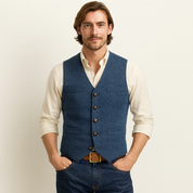 Riccardo Fontana | Vintage Heren Gilet met Knopen