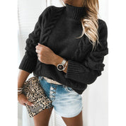 Serafina Delacroix | Luxe Kabelgebreide Coltrui in Structuurwol