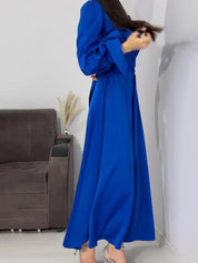 Seraphina Moreau | Satijnen Feestjurk in Smaragdgroen – Perfect voor Kerst & Oud & Nieuw