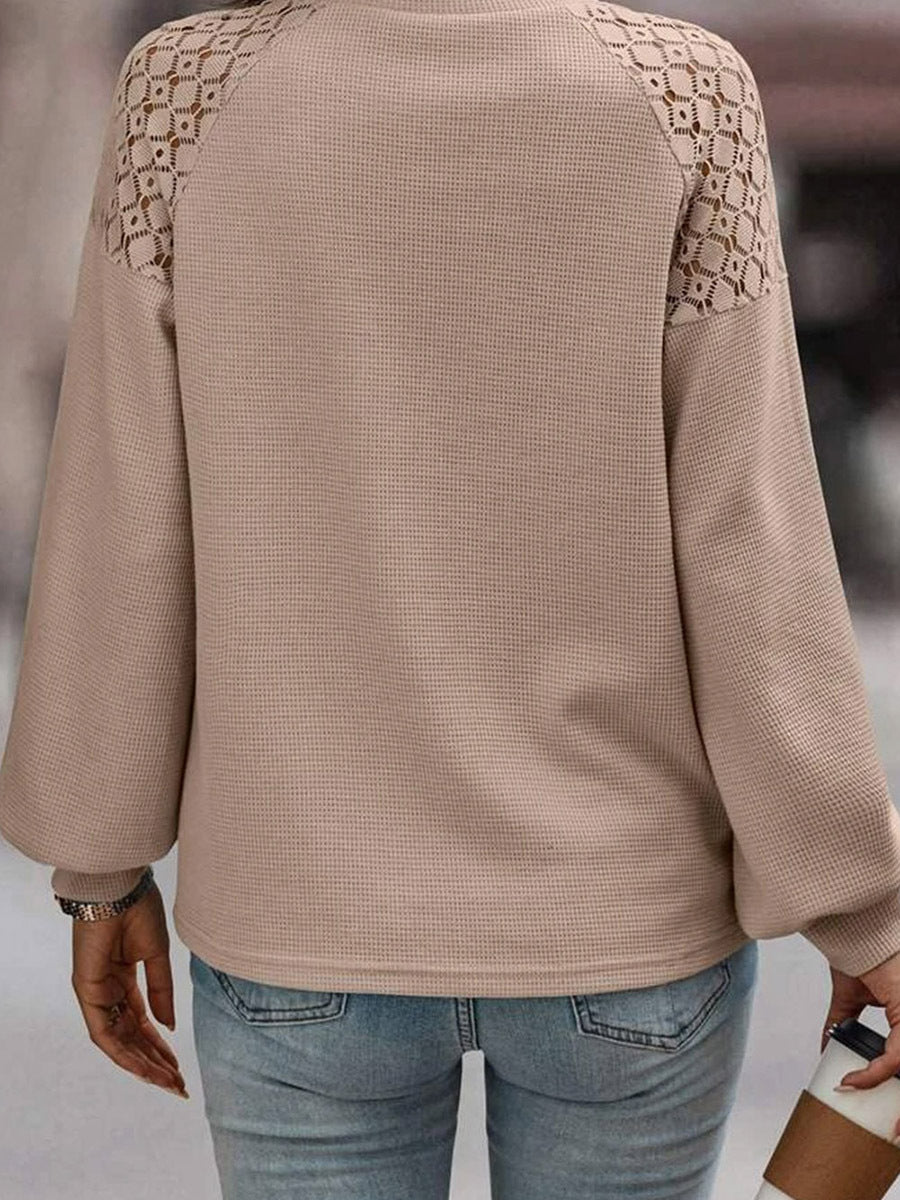 Sophia Verhees | Khaki Pullover met Kantdetails