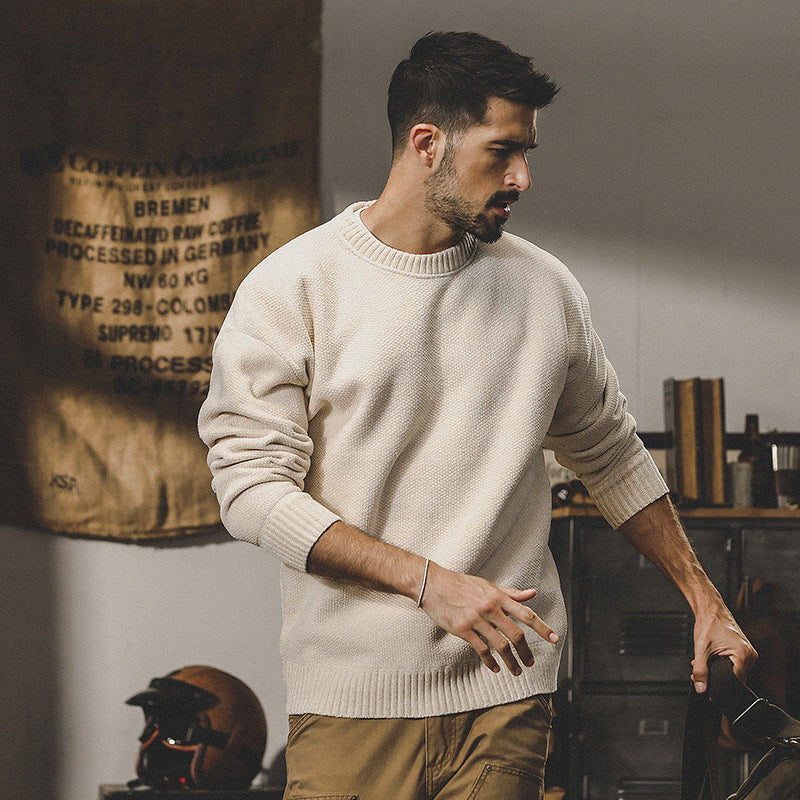 Troy Petros | Luxe Heren Sweater van Katoen