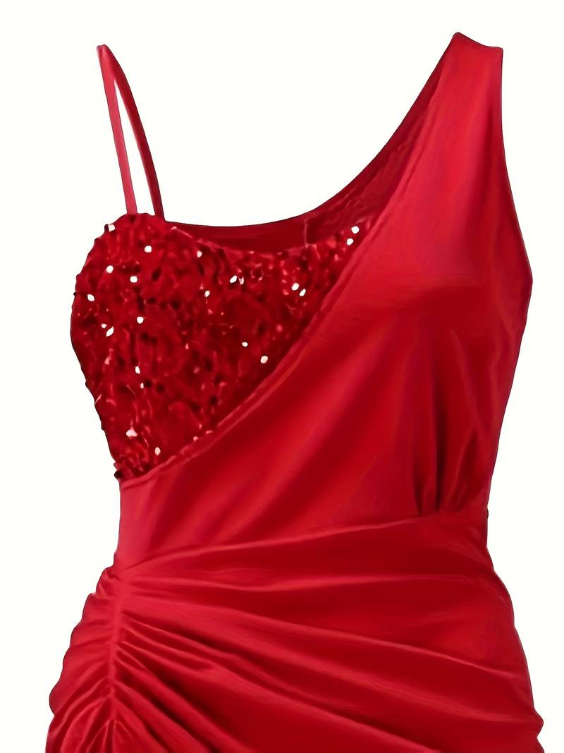 Valentina Couture | One-Shoulder Pailletten Avondjurk