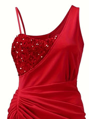 Valentina Couture | One-Shoulder Pailletten Avondjurk