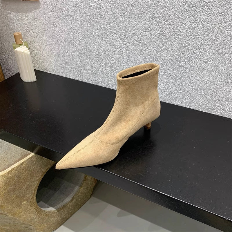 Valentina Moreau | Luxe Suède Ankle Boots