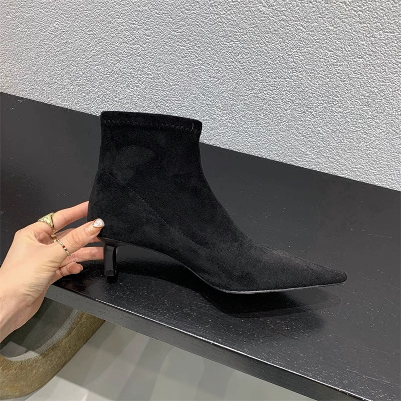 Valentina Moreau | Luxe Suède Ankle Boots