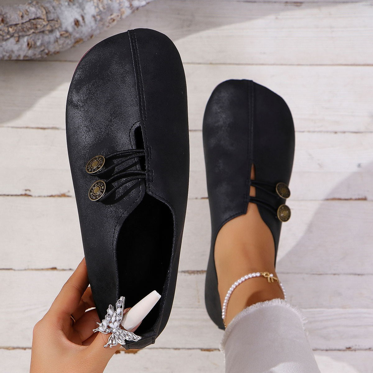 Valentina Moretti | Bella PU Flats – Elegant & Comfortabel