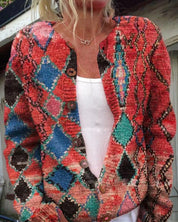 Clara Fontenay | Cardigan met gebloemd breisel