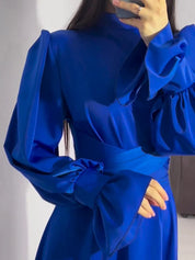 Seraphina Moreau | Satijnen Feestjurk in Smaragdgroen – Perfect voor Kerst & Oud & Nieuw