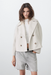 Lanura Elegance | Luxe Double-Breasted Damesjas voor Herfst en Winter