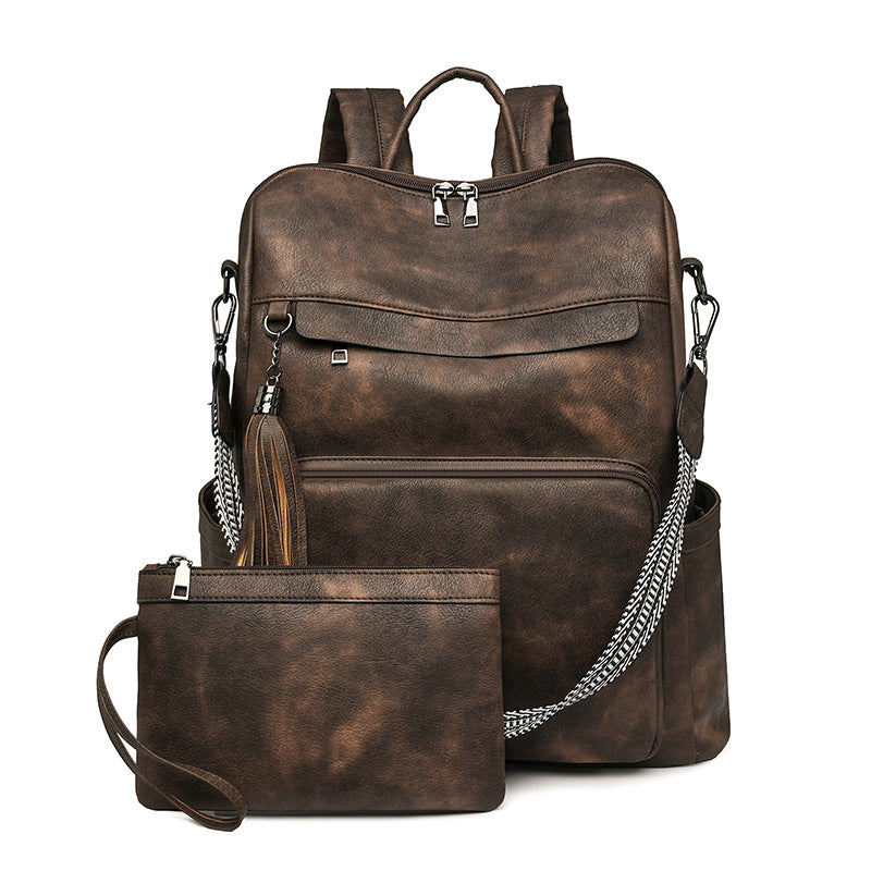 Amara Trend | PU Leren Rugzak met Kwastdetail